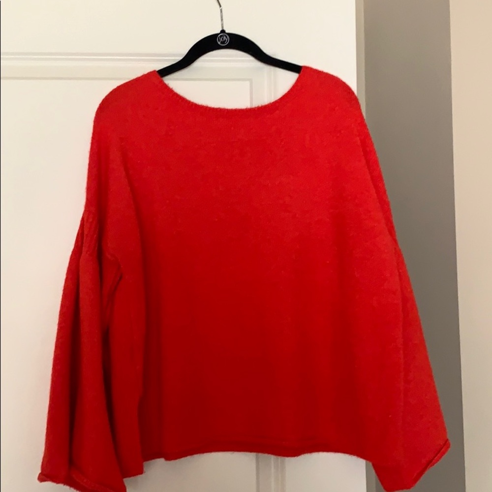Bell sleeve sweater